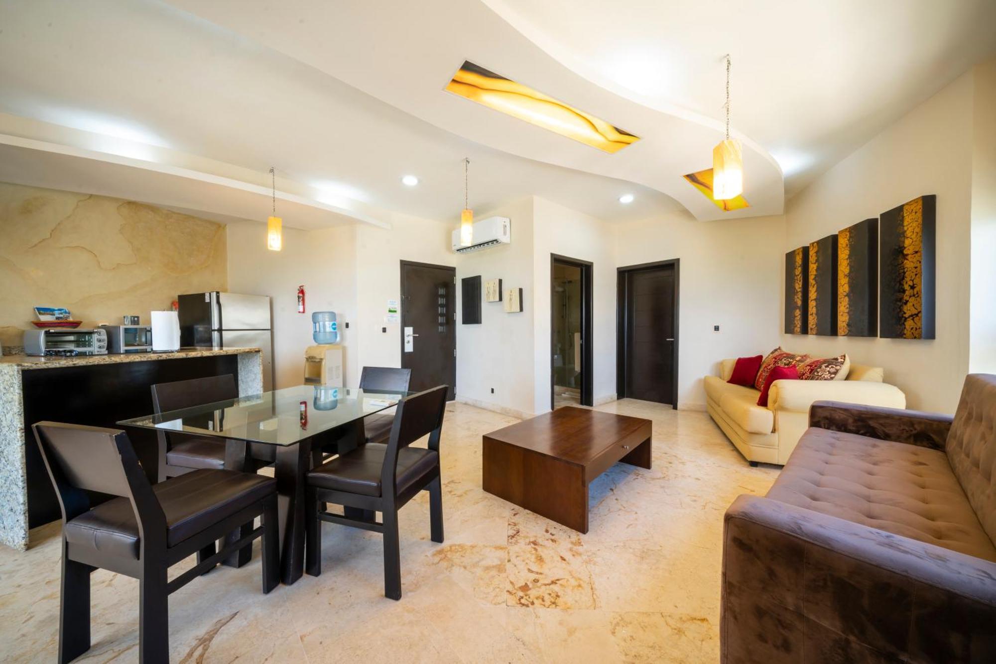 Beachfront 1 Bedroom Condo - El Faro, Surf 407 Playa del Carmen Luaran gambar
